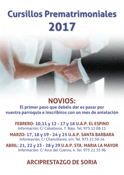 Cursillos Prematrimoniales - Di&oacute;cesis de Osma