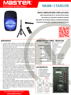 bafle amplificado con luz azul