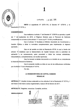 Resoluci&oacute;n N&deg; 1 / 16