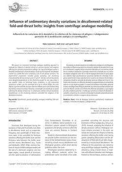 Influence of sedimentary density variations in d&eacute;collement
