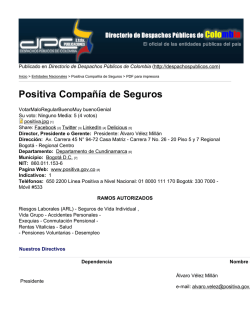 Positiva Compa&ntilde;&iacute;a de Seguros - Directorio de Despachos P&uacute;blicos