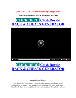 (11/01/2017) !BC - Clash Royale apk mega mod