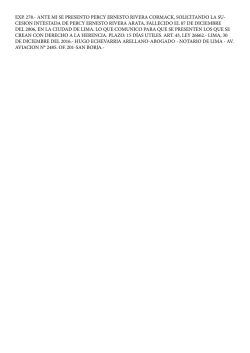 EXP. 278.- ANTE MI SE PRESENTO PERCY ERNESTO RIVERA