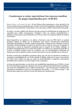 Comienzan a estar operativos los nuevos medios de pago