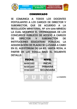 comunicado se comunica a todos los docentes