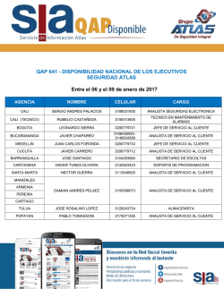 QAP 641 - DISPONIBILIDAD NACIONAL DE LOS EJECUTIVOS