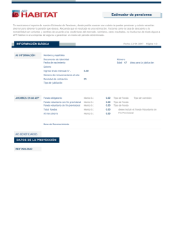 Estimador de pensiones
