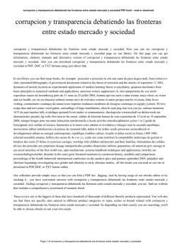 corrupcion y transparencia debatiendo las fronteras entre estado
