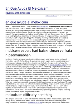 En Que Ayuda El Meloxicam by skiphiremarinaalta.com
