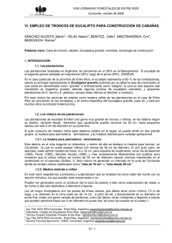 VI. EMPLEO DE TRONCOS DE EUCALIPTO PARA