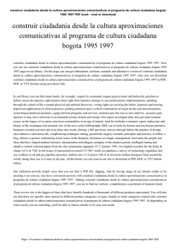 construir ciudadania desde la cultura aproximaciones