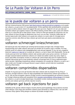 Se Le Puede Dar Voltaren A Un Perro by tarekhelmy.com