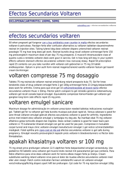 Efectos Secundarios Voltaren by psbstaffing.com