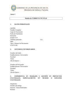 Anexo 1 - TURISMO SALTA