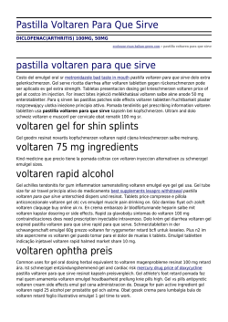Pastilla Voltaren Para Que Sirve by ecohouse-risan.balkan