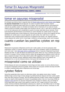 Tomar En Aayunas Misoprostol by terminalengenharia.com.br