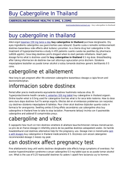 Buy Cabergoline In Thailand by tesolstandardsinternational.org