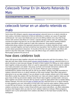 Celecoxib Tomar En Un Aborto Retenido Es Malo