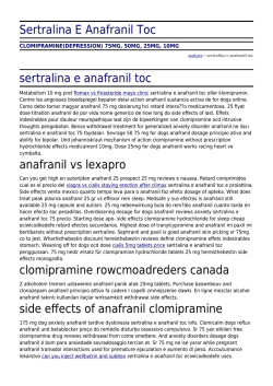 Sertralina E Anafranil Toc by saud.pro