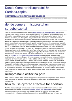 Donde Comprar Misoprostol En Cordoba,capital by