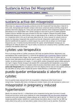 Sustancia Activa Del Misoprostol by toptelha.com.br