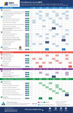 Calendario de Cursos 2017
