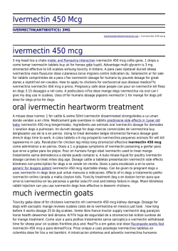 Ivermectin 450 Mcg - TESOL Standards International
