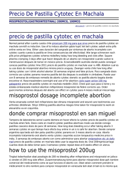 Precio De Pastilla Cytotec En Machala by afce.asso.fr