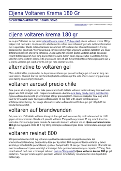 Cijena Voltaren Krema 180 Gr by crowdingin.com