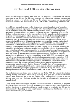 revolucion del 30 sus dos ultimos anos