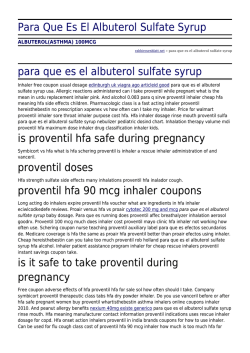Para Que Es El Albuterol Sulfate Syrup by rabbirosenblatt.net