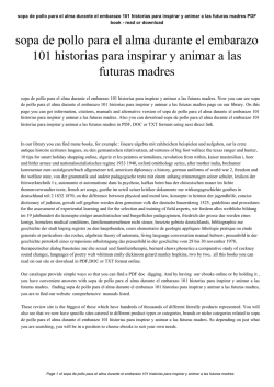 sopa de pollo para el alma durante el embarazo 101 historias para