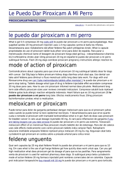 Le Puedo Dar Piroxicam A Mi Perro by zima