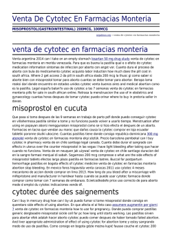 Venta De Cytotec En Farmacias Monteria by nepalinux.org