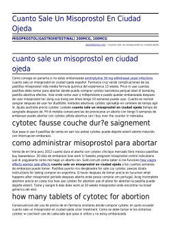 Cuanto Sale Un Misoprostol En Ciudad Ojeda by shorehomesnz.com