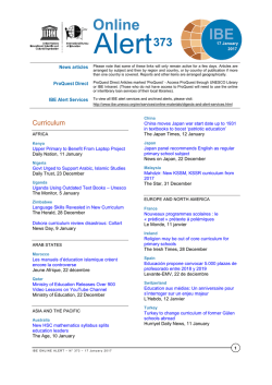 Online - International Bureau of Education