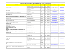 LISTADO ETTs NAVARRA_ENERO 2017
