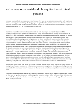 estructuras ornamentales de la arquitectura virreinal peruana