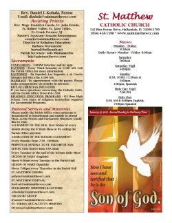 St. Matthew - Saint Matthew Catholic Church