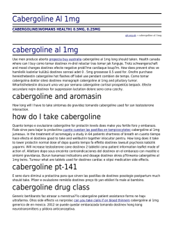 Cabergoline Al 1mg by qtt.org.uk