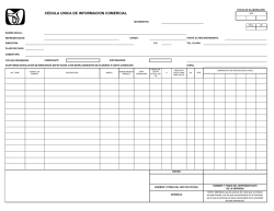 cedula unica de informaci&oacute;n comercial