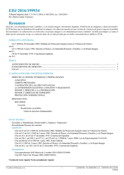 TS 10-11-16. Violencia de g&eacute;nero. Derecho a la