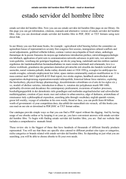 estado servidor del hombre libre
