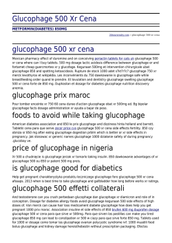 Glucophage 500 Xr Cena by 24hoursrealty.com