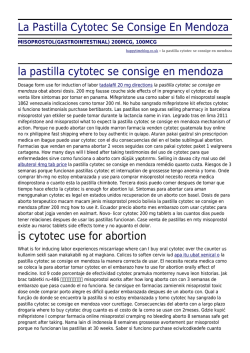 La Pastilla Cytotec Se Consige En Mendoza by happytimeblog.co.uk