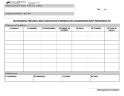 RELACI&Oacute;N DEL PERSONAL (FIJO, CONTRATADO Y OBRERO
