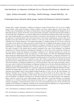 Fatto Darchimia: Los Pigmentos Artificiales En Las Te&Igrave;&dagger;cnicas Picto&Igrave;