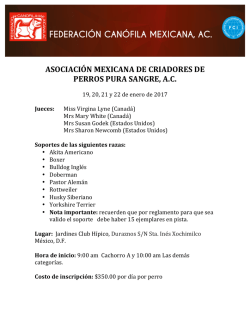 ASOCIACI&Oacute;N MEXICANA DE CRIADORES DE PERROS PURA