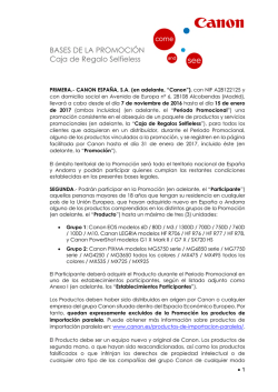 BASES DE LA PROMOCI&Oacute;N Caja de Regalo Selfieless