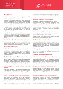 PREGUNTAS FRECUENTES